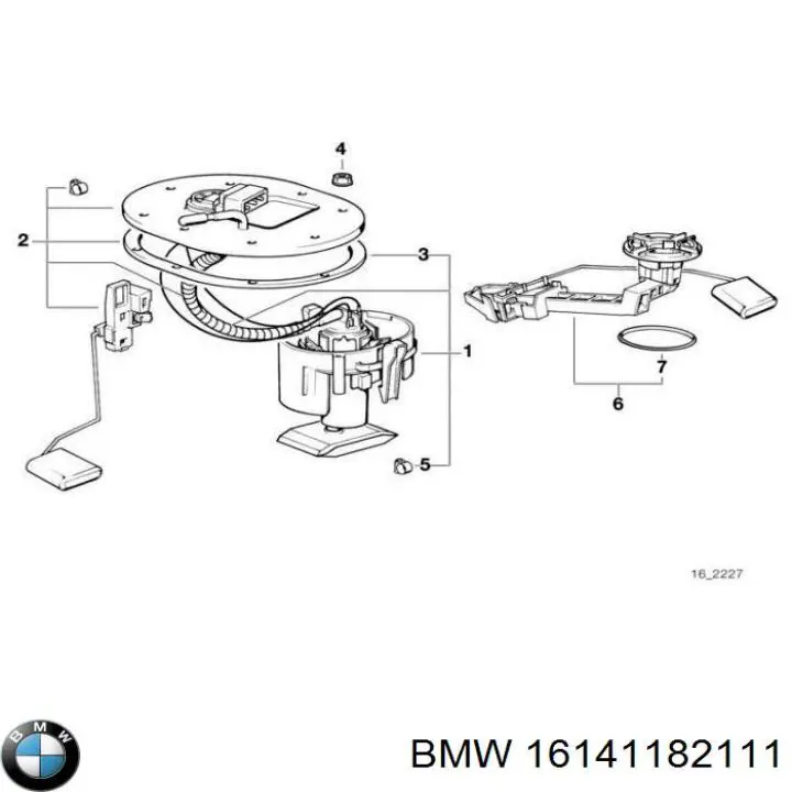 16141182111 BMW Датчик бензобака