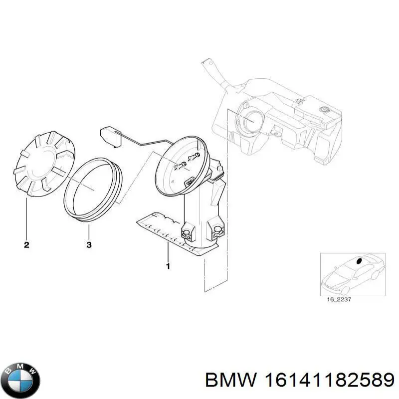 Датчик рівня палива в баку, лівий BMW 16141182589 ціна, від 274.15 USD