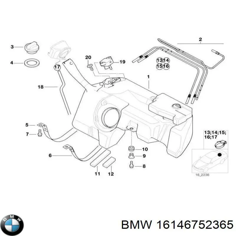  Паливний бак BMW 5 