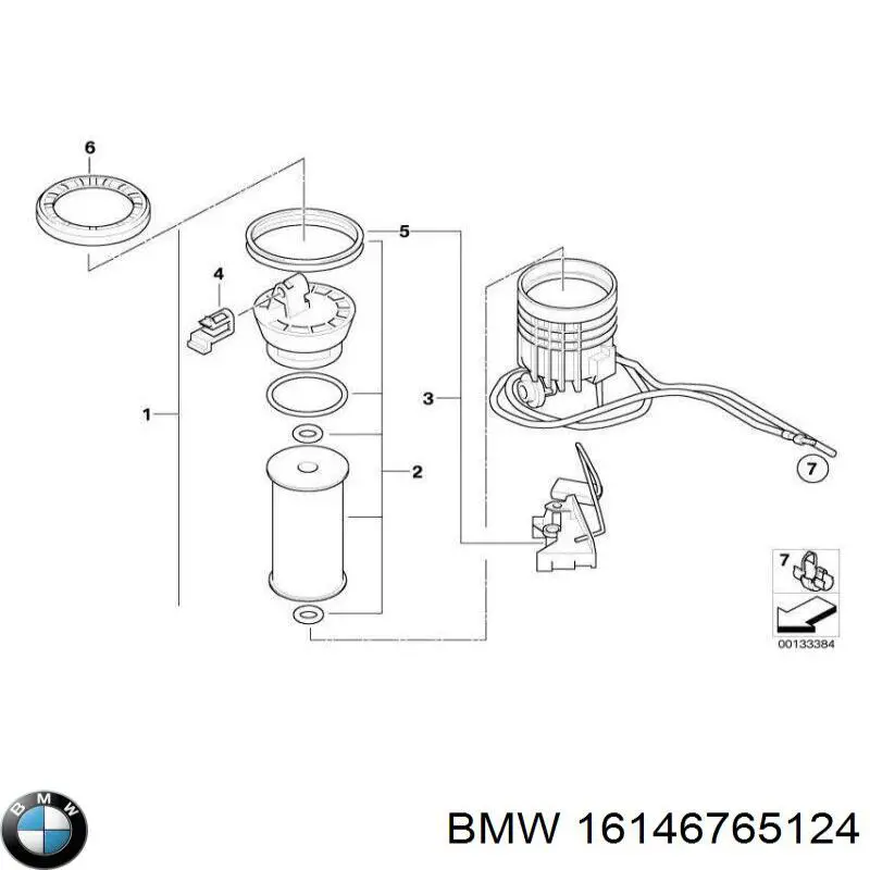 Корпус паливного фільтра BMW 16146765124 ціна, від 101.33 USD