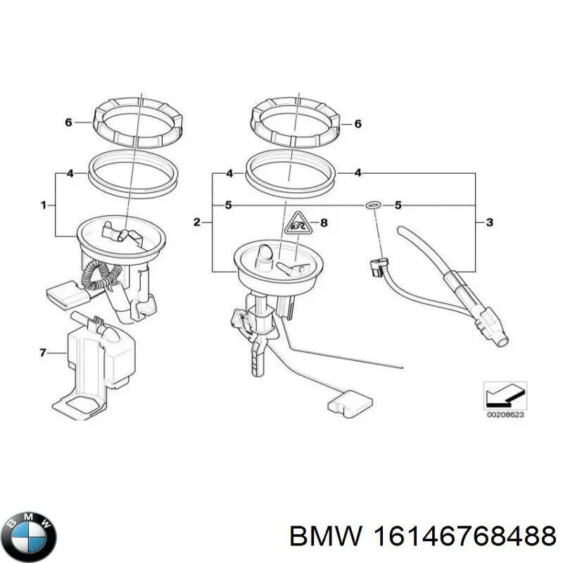 Купити 16146768488 BMW Насос занурювальний в баці