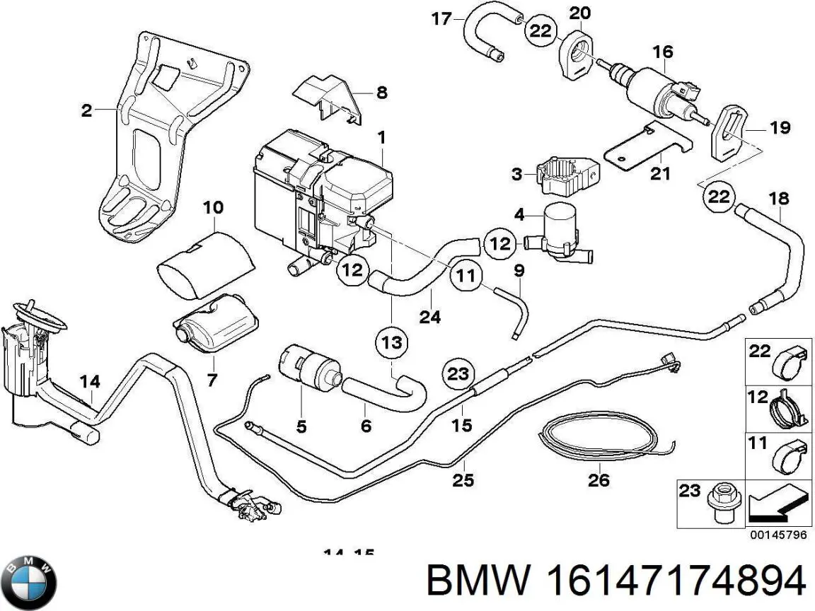 16147174894 BMW Електробензонасос