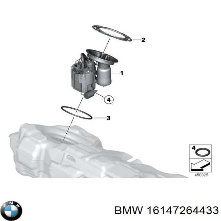 Модуль бензонасоса BMW 16147264433 ціна, від 402.64 USD
