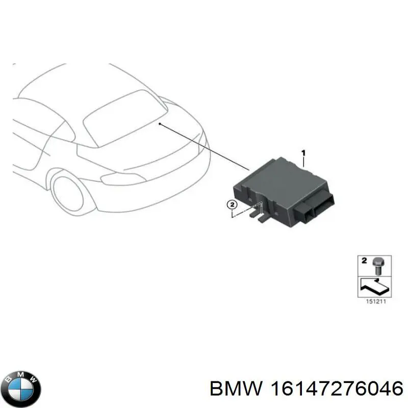 Модуль керування (ЕБУ) паливним насосом 16147276046 BMW