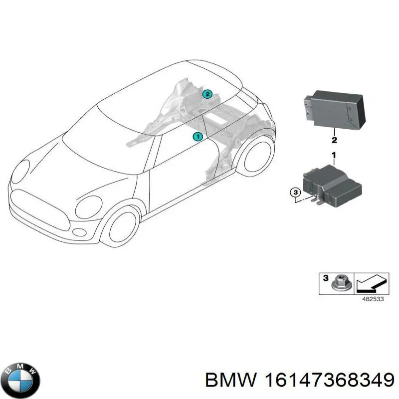 Модуль (блок) управління паливного насоса BMW 16147398495 ціна, від 110.33 USD