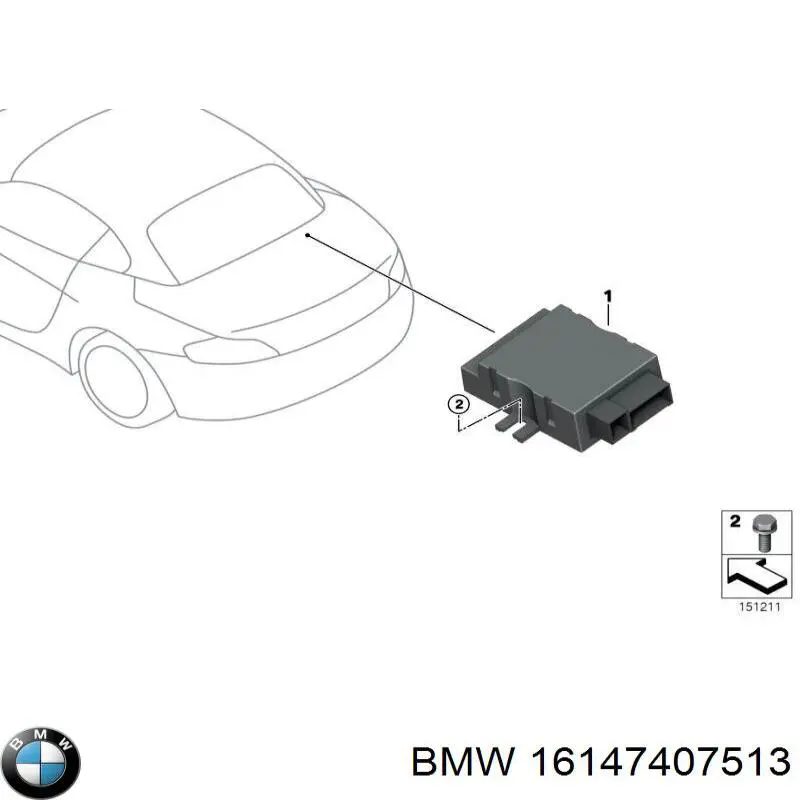Модуль керування (ЕБУ) паливним насосом 16147407513 BMW