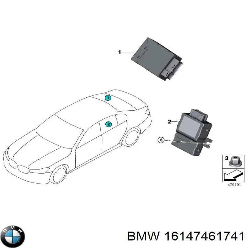 Модуль (блок) управління паливного насоса BMW 16147439743 ціна, від 25.33 USD