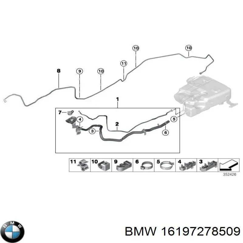 Купити 16197278509 BMW 
