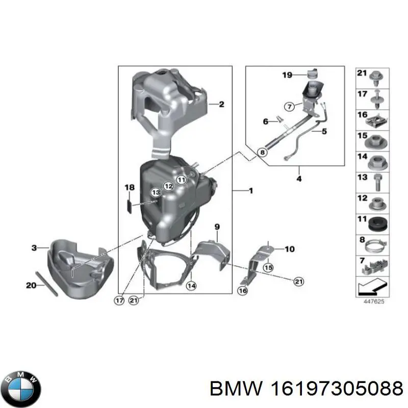 Купити 16197305088 BMW З'єднувальні елементи, система випуску