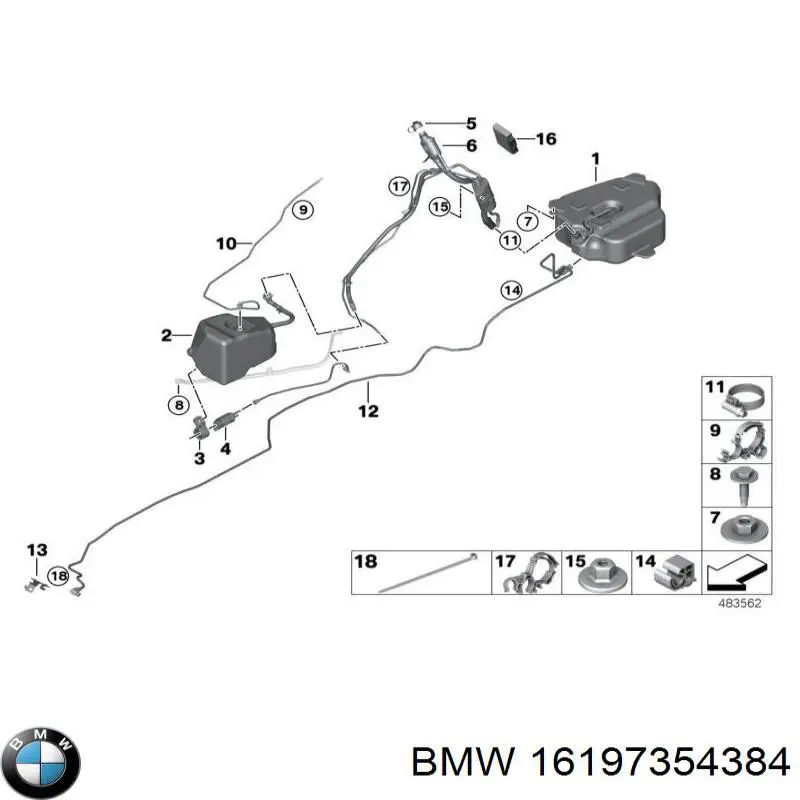 Купити 16197354384 BMW Насос AD BLUE