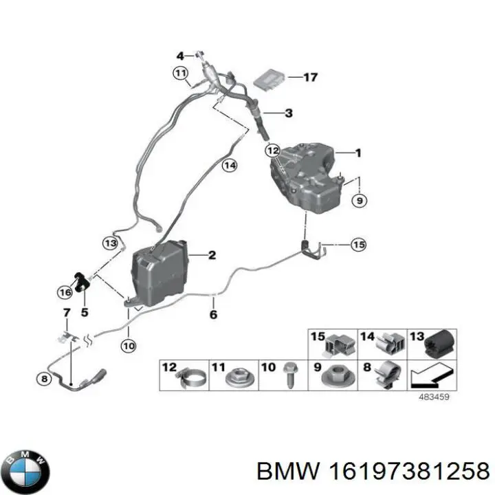  BMW 16197381258 ціна, від 436.69 USD