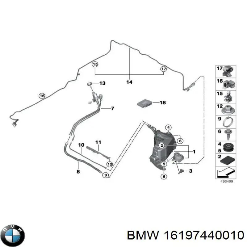 Бак AD BLUE BMW 16197440010 ціна, від 1537.74 USD