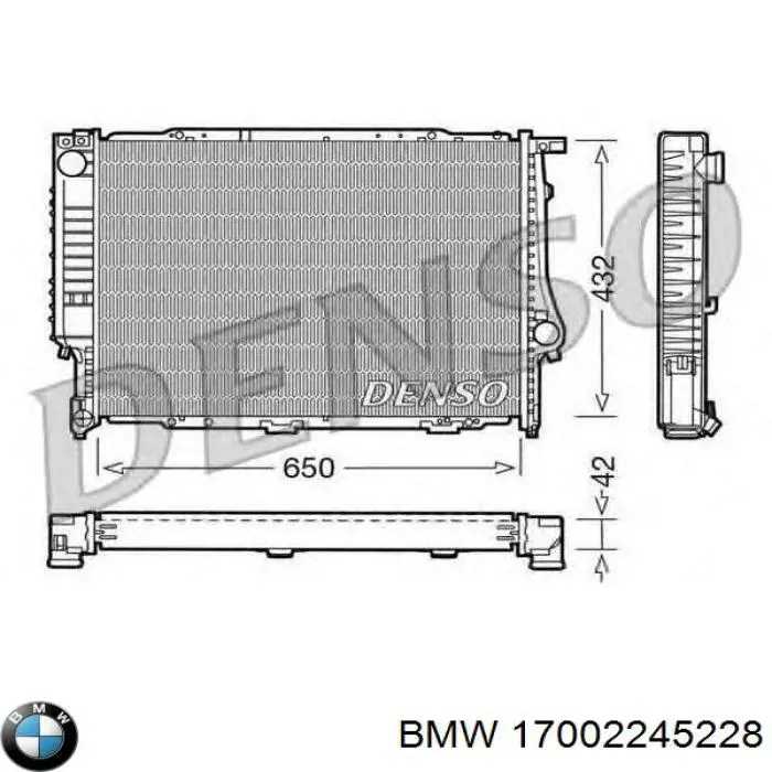 Радіатор охолодження BMW 2243445