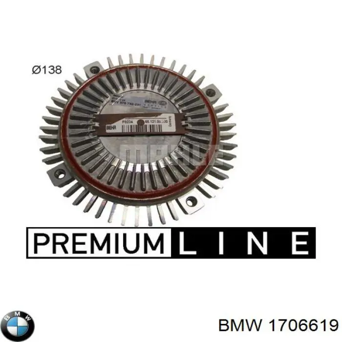 Купити 1706619 BMW Муфта вязкостная системи охолодження