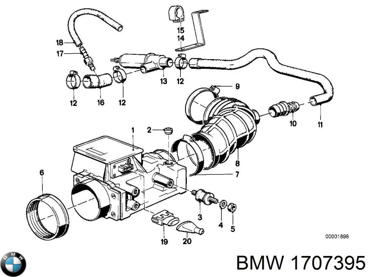 Купити 13411286012 BMW Клапан / регулятор холостого ходу