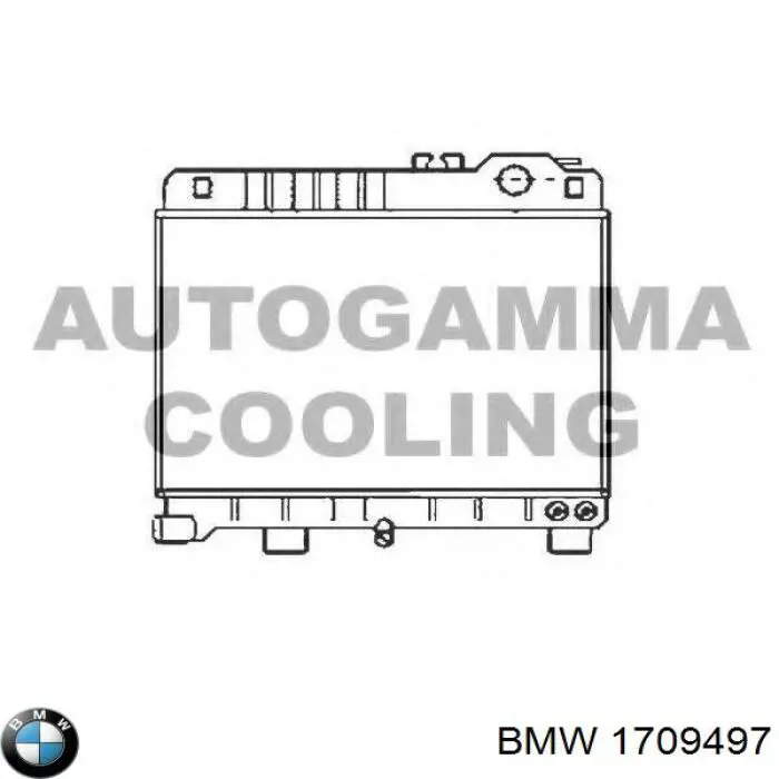 Купити 1709497 BMW Радіатор двигуна