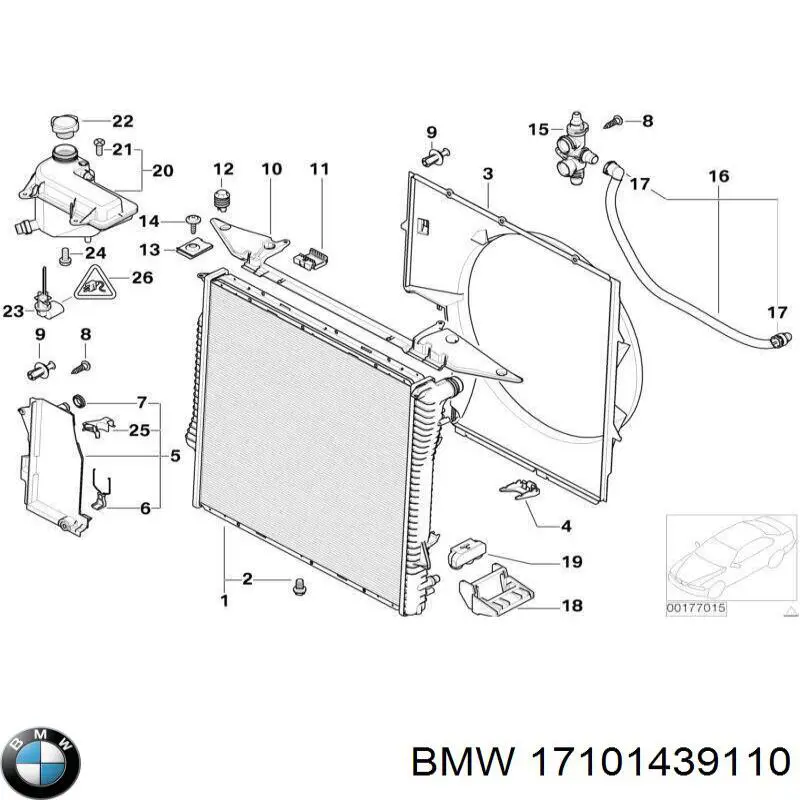Купити 17101439110 BMW Кронштейн розширювального бачка