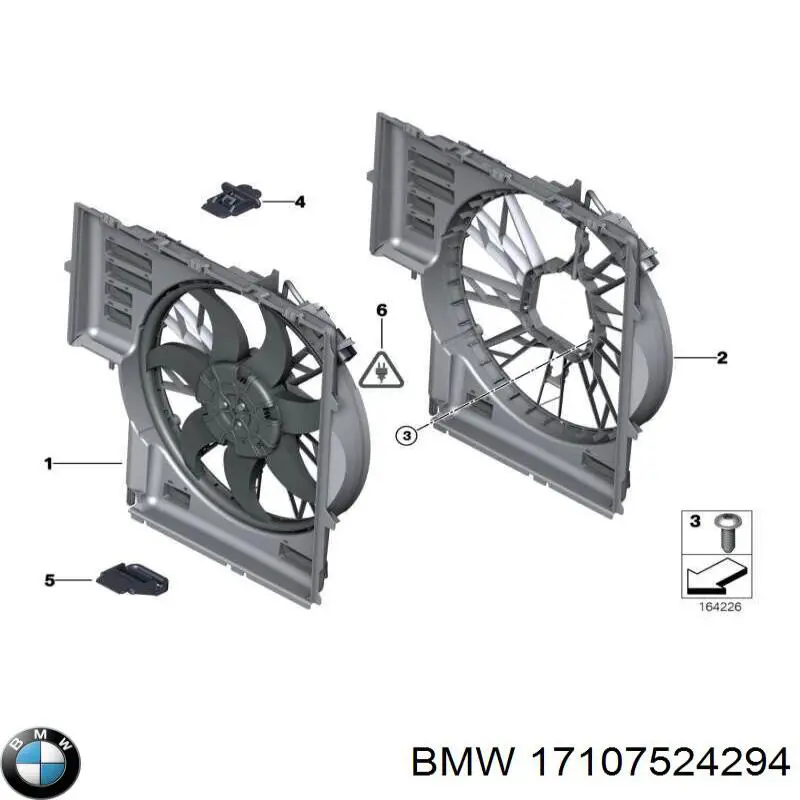 Дифузор (кожух) радіатора охолодження BMW 17107524294 ціна, від 715.34 USD
