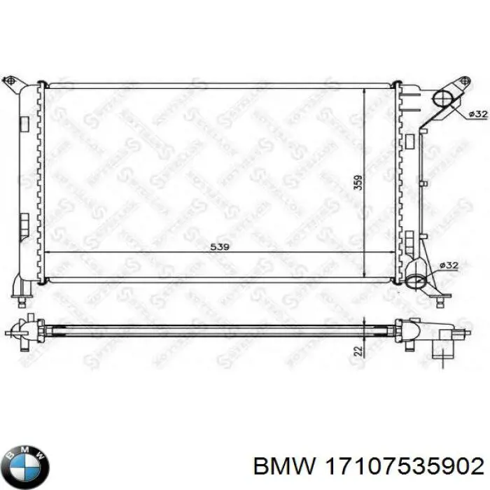 Радіатор основний BMW 17107535902 ціна, від 4038.08 UAH