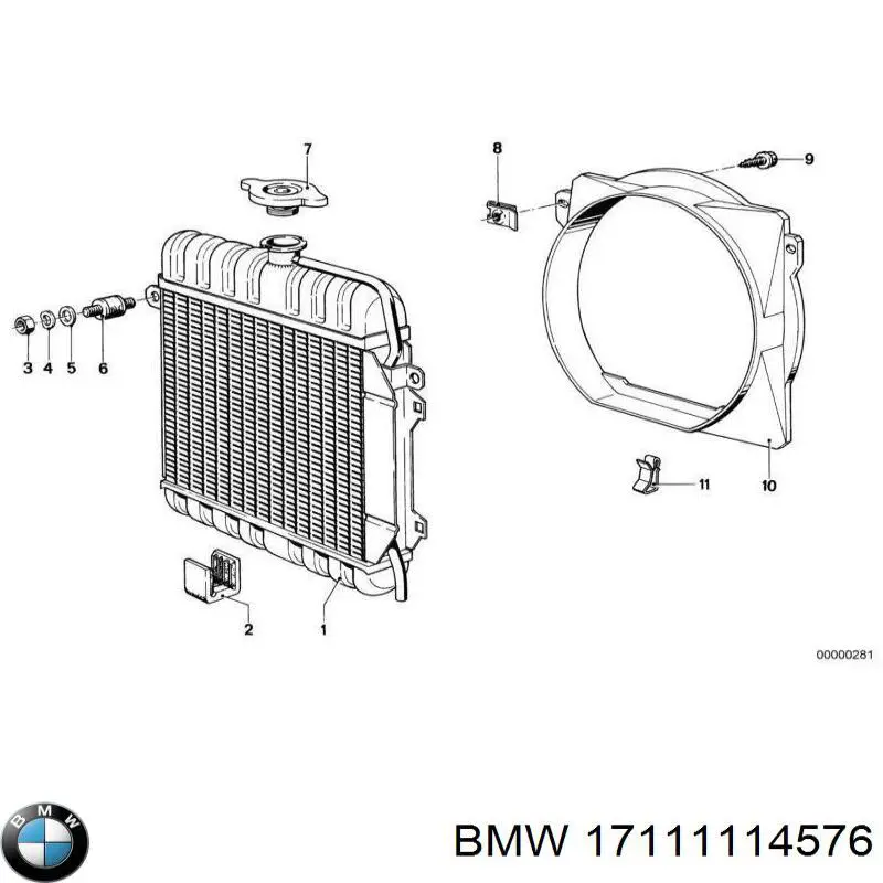 Радіатор основний BMW 17111114576 ціна, від 777.97 USD