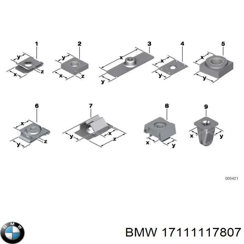 Купити 17111117807 BMW Кріплення глушника заднє