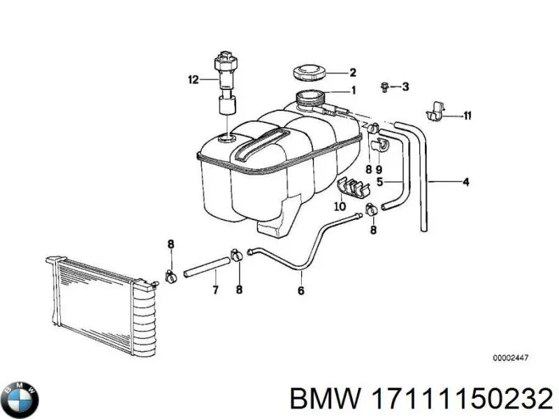 Купити 17111150232 BMW 