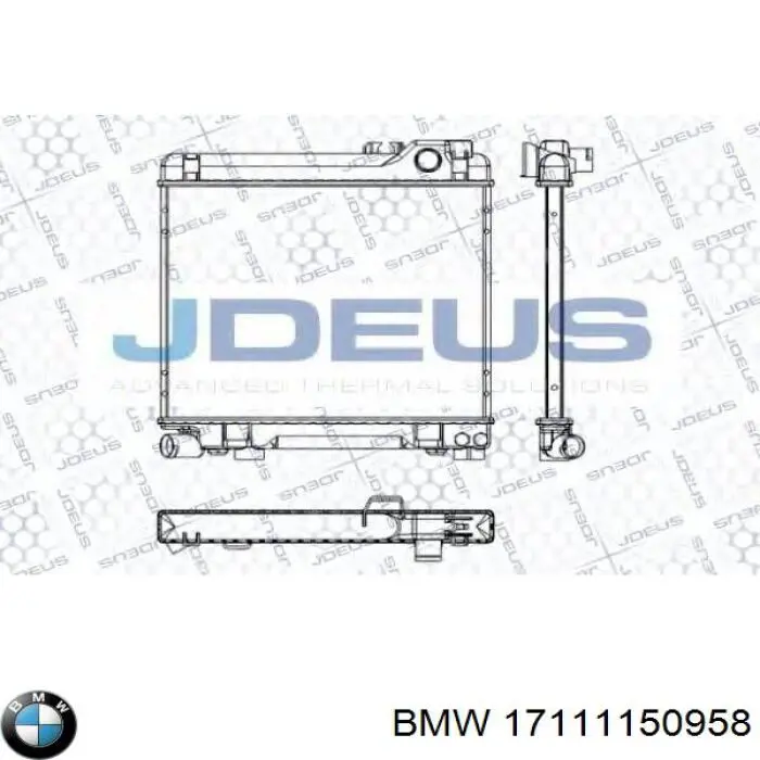 Радіатор 17111150958 BMW