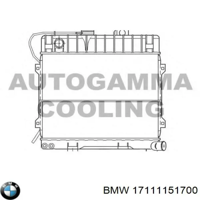 Радіатор основний BMW 17111151700 ціна, від 556.90 USD
