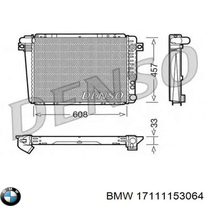 17111121118 BMW радіатор охолодження двигуна