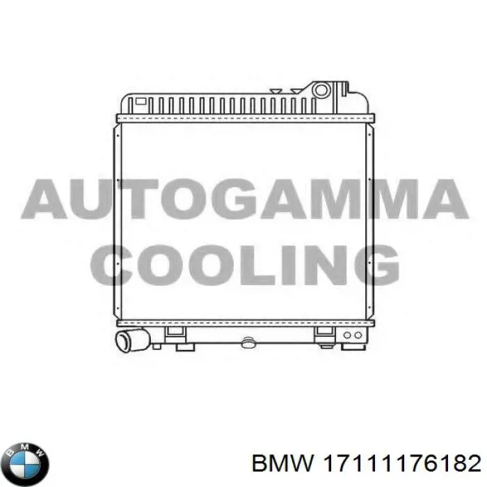 17111176182 BMW Радіатор охолодження двигуна