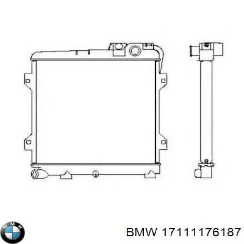 17111176187 BMW Радіатор охолодження двигуна
