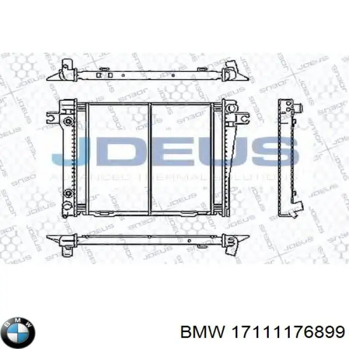 17111176899 BMW радіатор охолодження двигуна