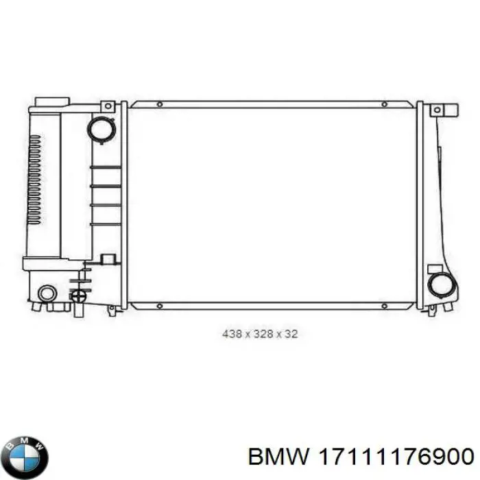 Радіатор охолодження BMW 1176898