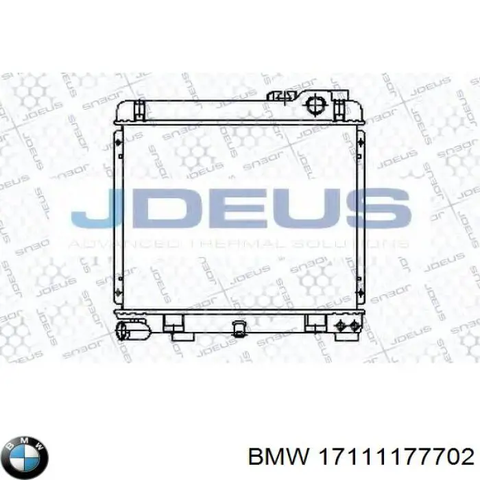 Радіатор охолодження BMW 17111176895