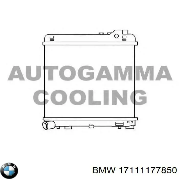 17111177850 BMW Радіатор охолодження двигуна