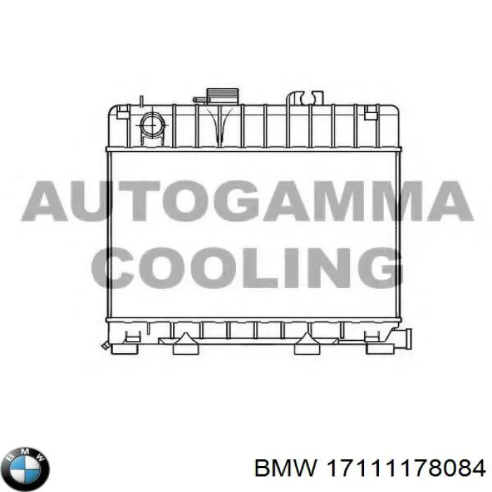 17111178084 BMW Радіатор охолодження двигуна