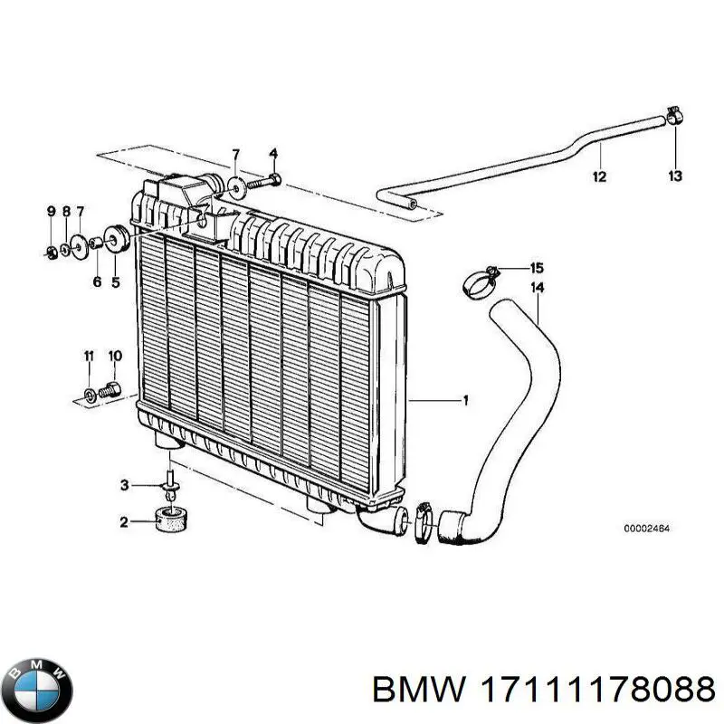 Радіатор основний BMW 17111178214 ціна, від 522.37 USD