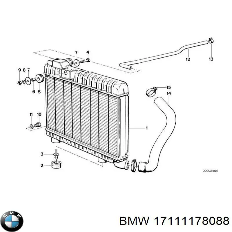 17111178091 BMW Радіатор охолодження двигуна