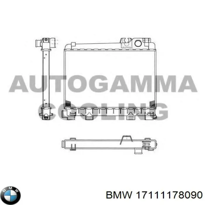 17111178090 BMW Радіатор охолодження двигуна