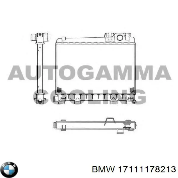 17111178213 BMW Радіатор охолодження двигуна