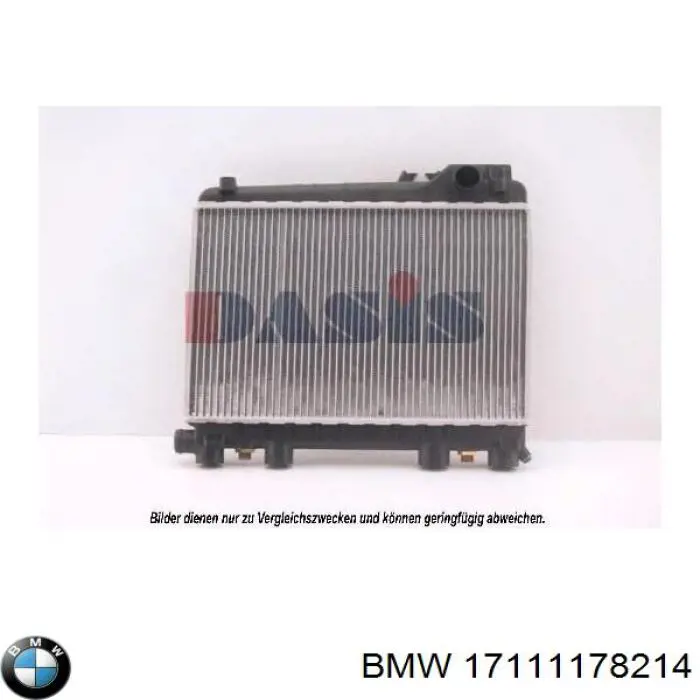 17111178214 BMW Радіатор охолодження двигуна