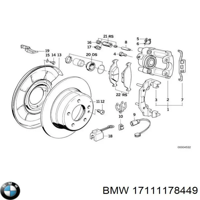 Купити 17111178449 BMW 
