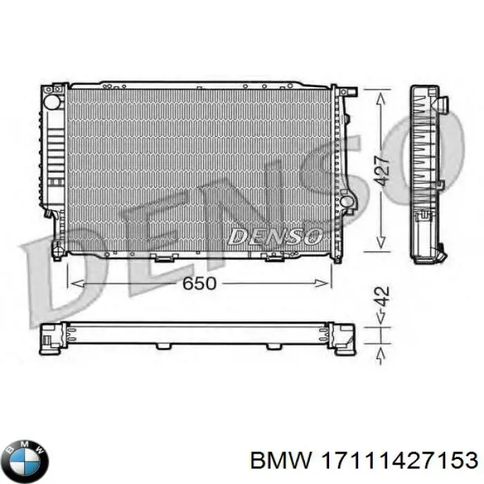 Радіатор охолодження BMW 17111427153