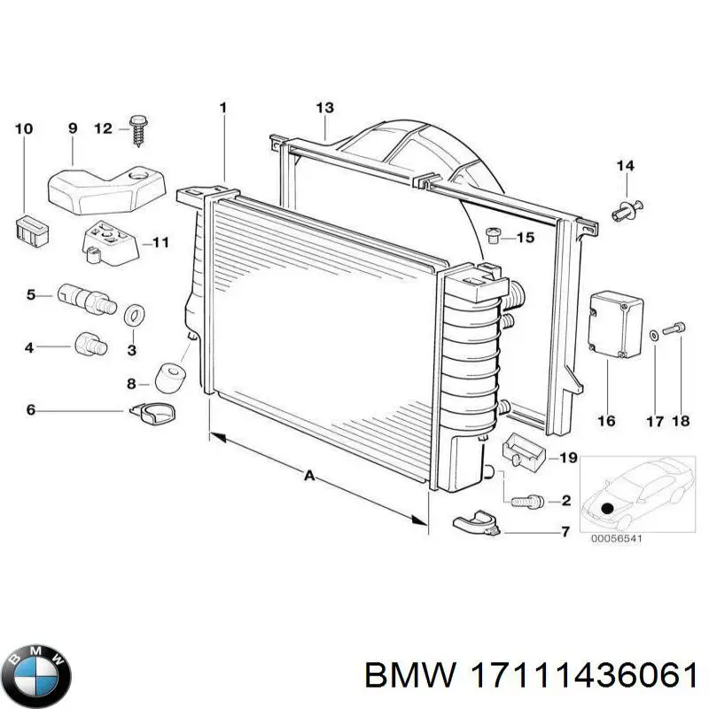 Радіатор охолодження BMW 17111436061