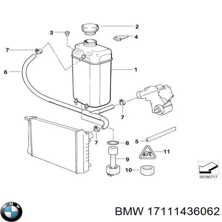 Радіатор основний BMW 1436062 ціна, від 103.03 USD