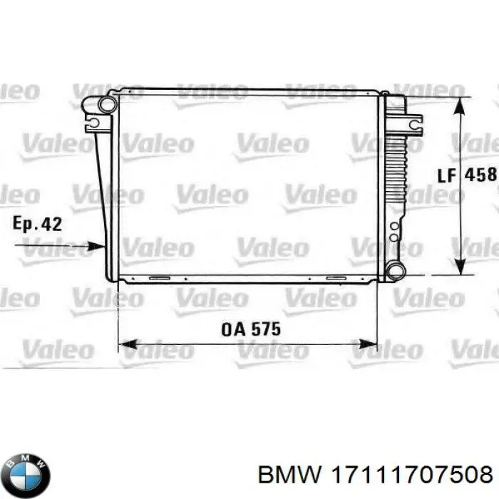 Радіатор основний BMW 17111707508 ціна, від 649.74 USD