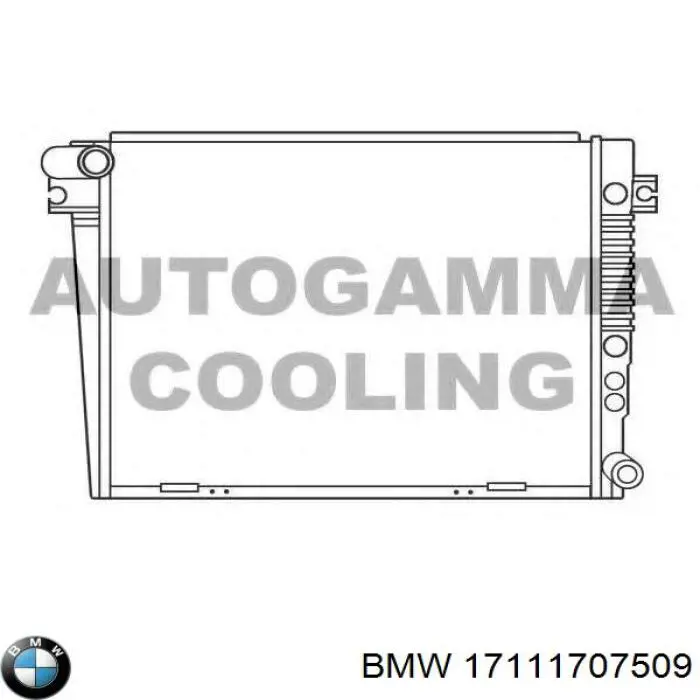 Радіатор основний BMW 17111707509 ціна, від 869.95 USD