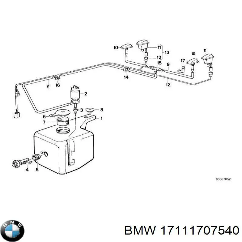 17111707540 BMW Розширювальний бачок охолодження