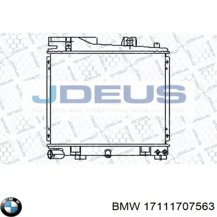 Купити 17111707563 BMW Радіатор двигуна