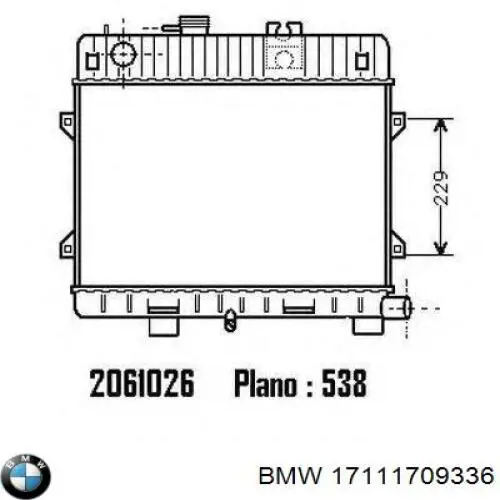 Радіатор основний BMW 17111709336 ціна, від 524.16 USD